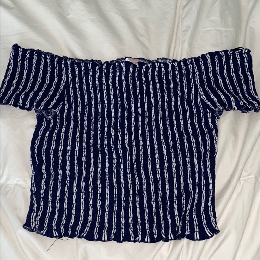 Off the shoulder crop top